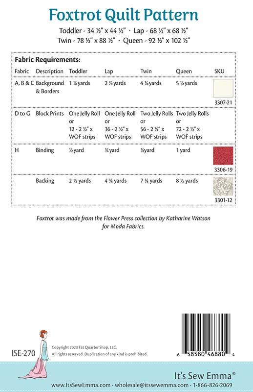 Foxtrot - Quilt Pattern