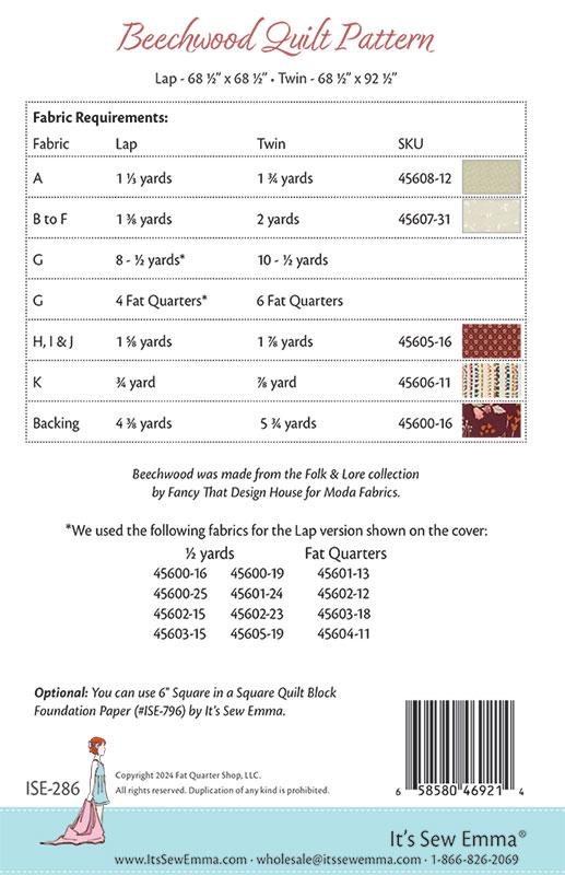 Beechwood - Quilt Pattern