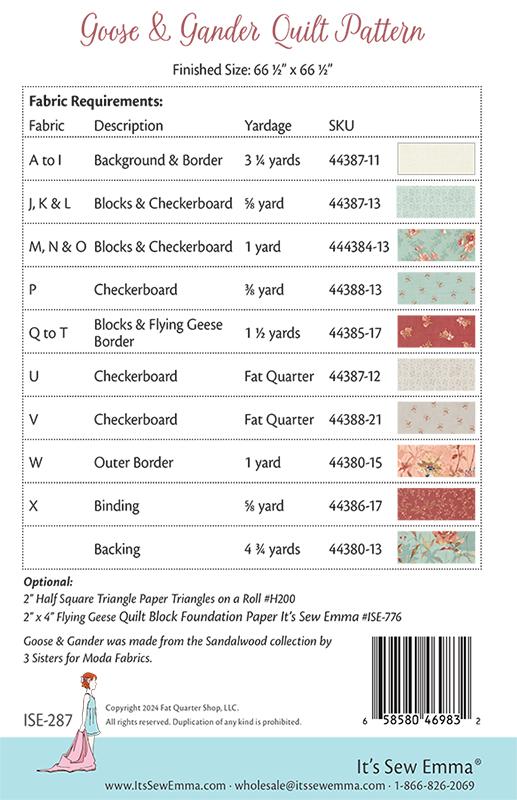 Goose & Gander - Quilt Pattern
