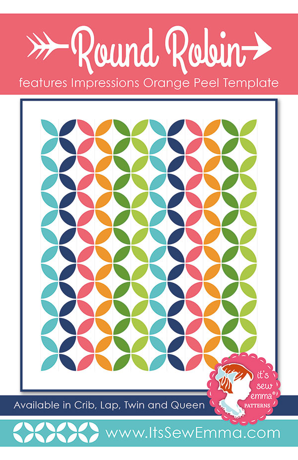 Round Robin - Quilt Pattern, zoomed in. Select this picture to zoom back out.