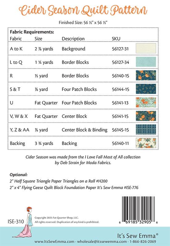 Cider Season - Quilt Pattern