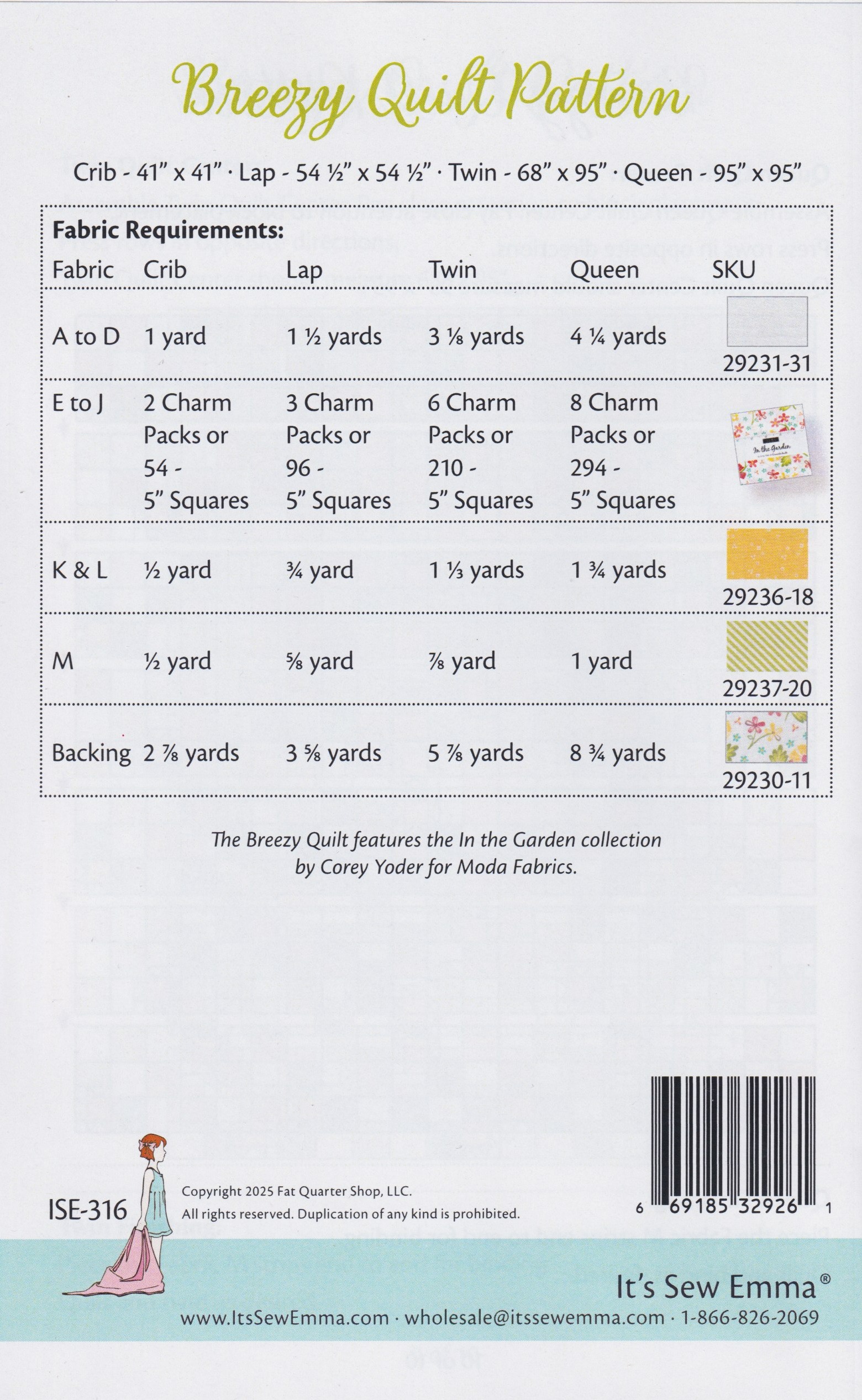 Breezy - Quilt Pattern