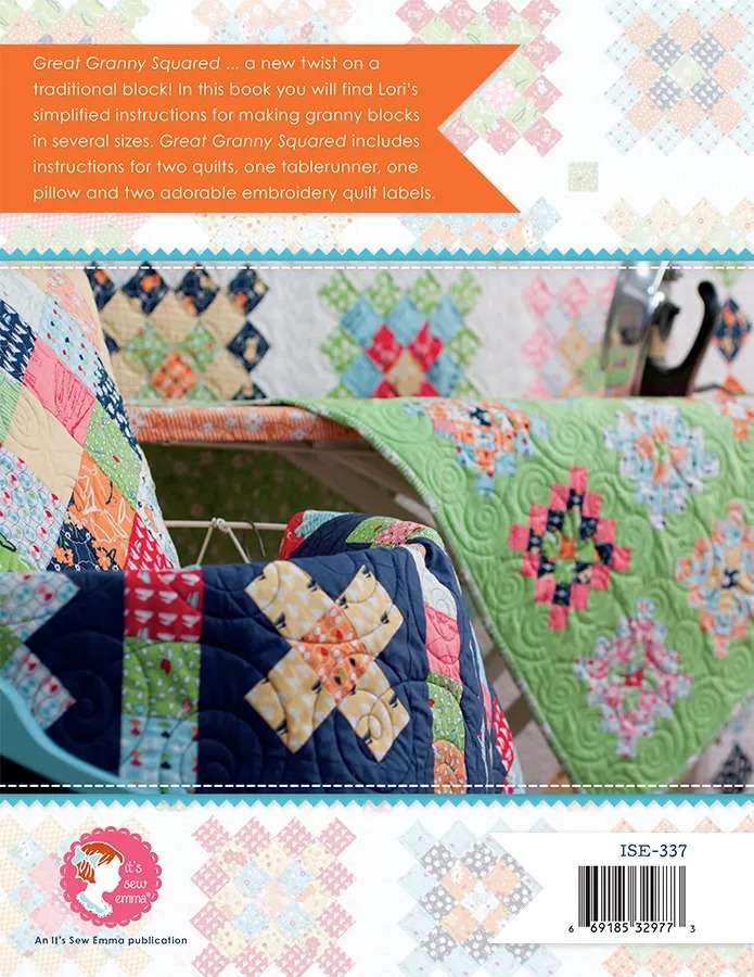 Great Granny Squared - Quilt Pattern Book, different perspective #1, zoomed in. Select this picture to zoom back out.