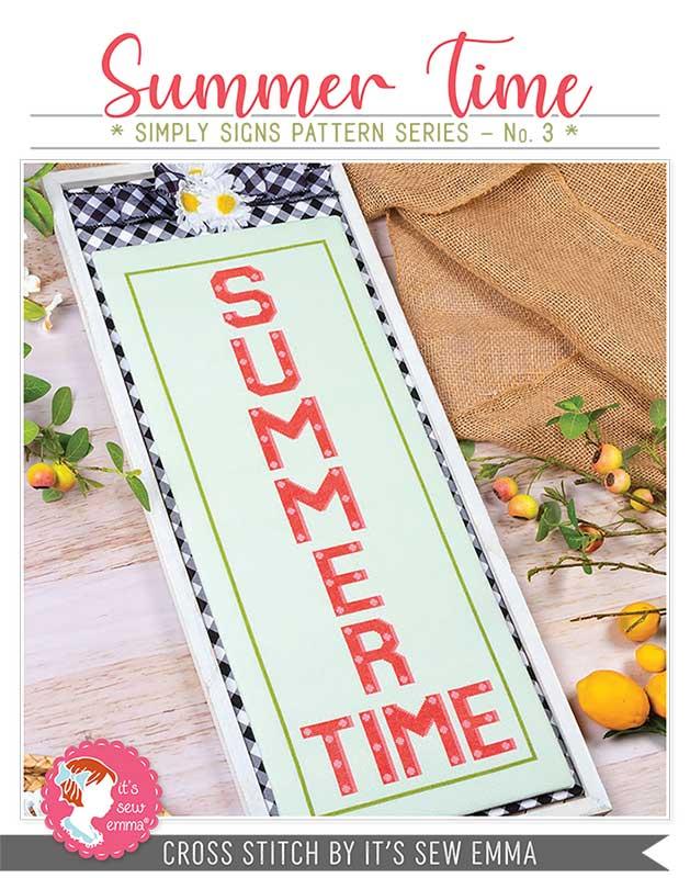 Summer Time Simply Signs - Cross Stitch Pattern