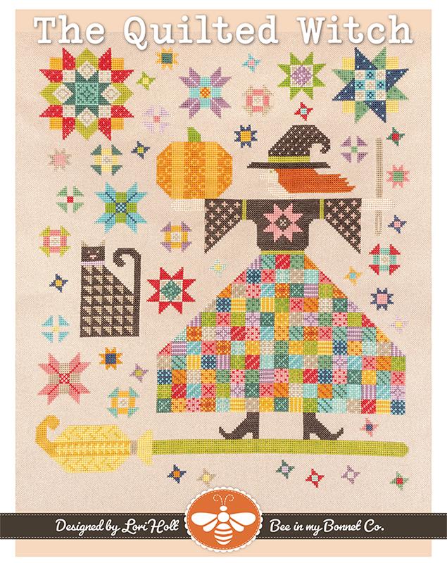 The Quilted Witch - Halloween Cross Stitch Pattern