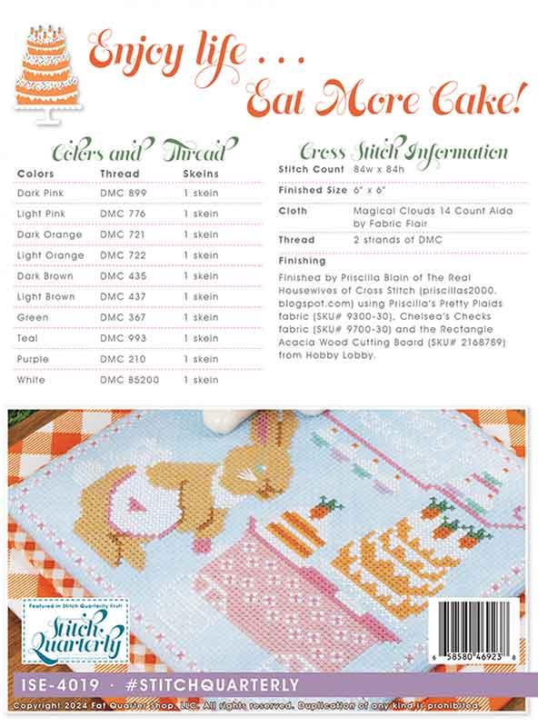 Bunny's Bakery - Cross Stitch Pattern