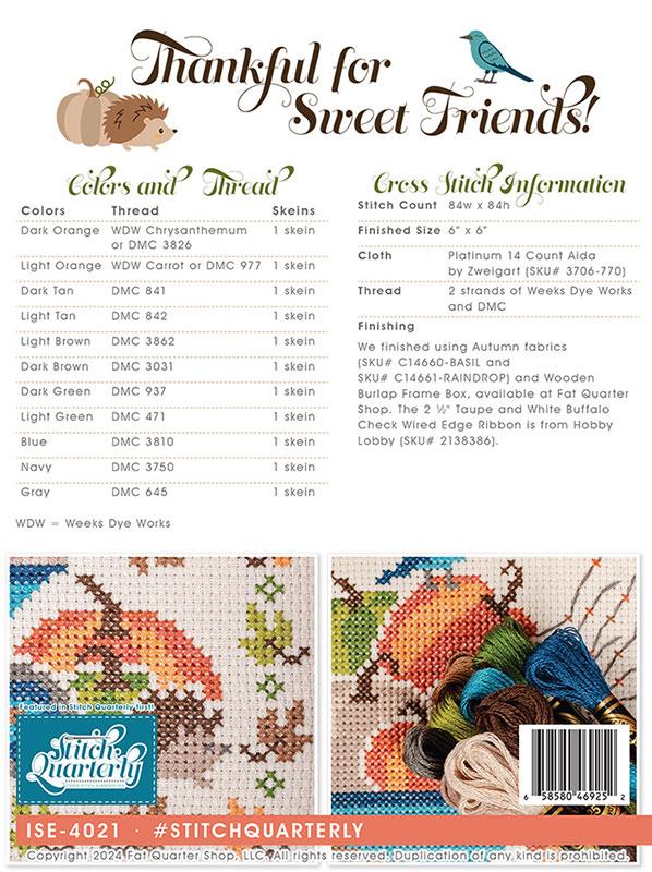 Pumpkin Pals - Cross Stitch Pattern