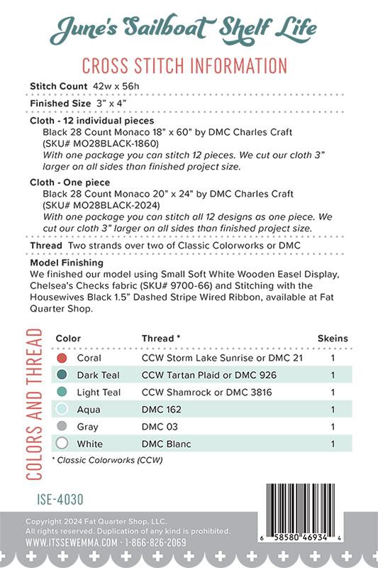 Shelf Life - June - Cross Stitch Pattern