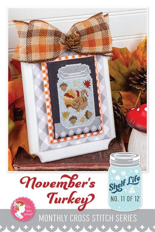 Shelf Life November's Turkey - Cross Stitch Pattern