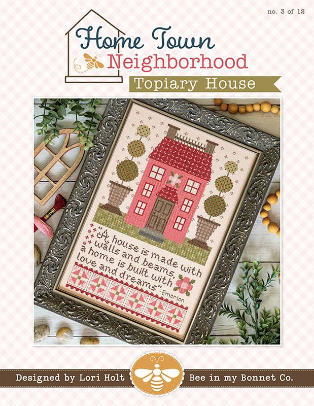 Home Town Neighborhood Topiary - Cross Stitch Pattern