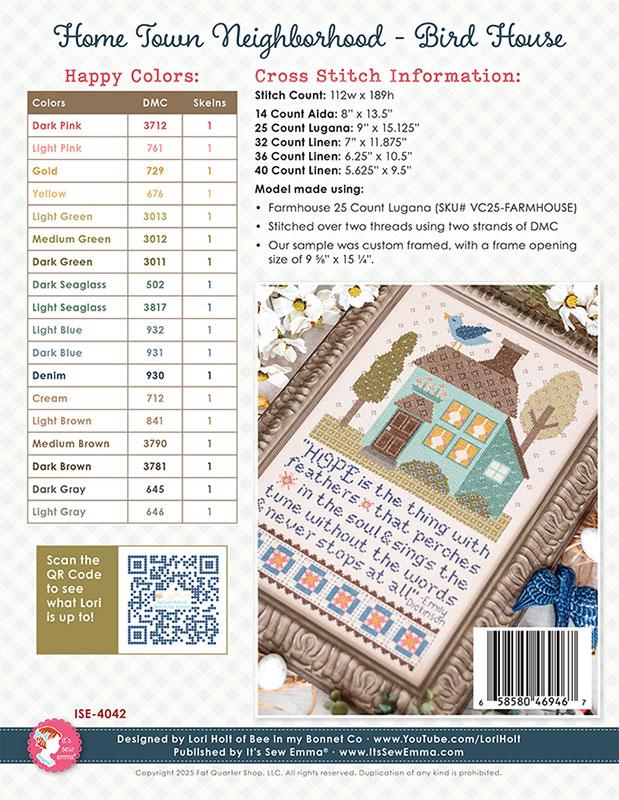 Bird House - Cross Stitch Pattern