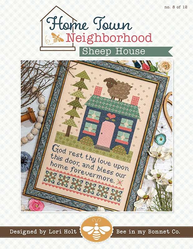 Home Town Neighborhood Sheep House - Cross Stitch