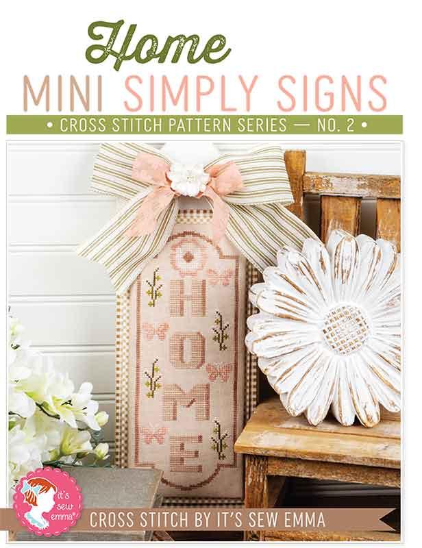 Home Mini Simply Signs - Cross Stitch Pattern