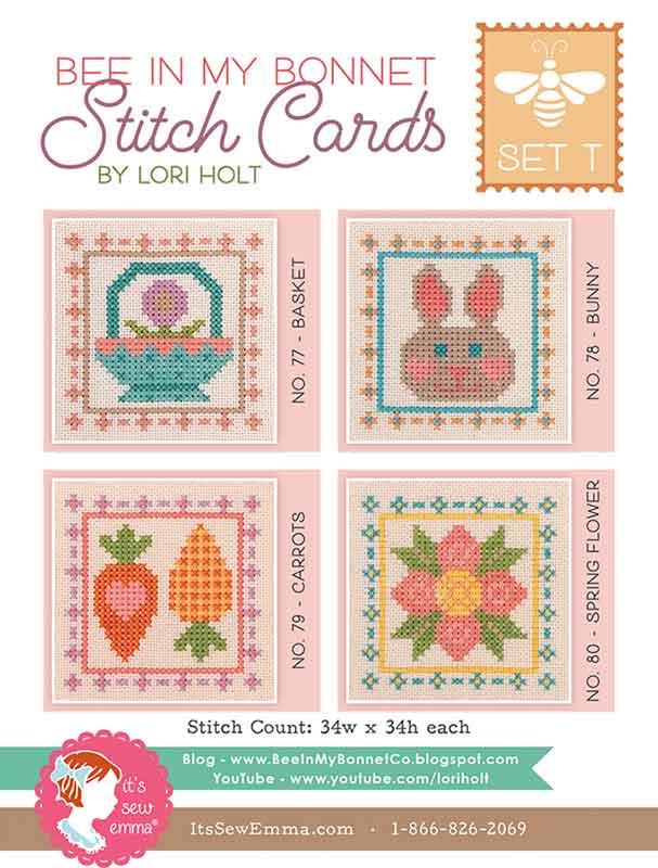 Stitch Card Set T - Cross Stitch Pattern