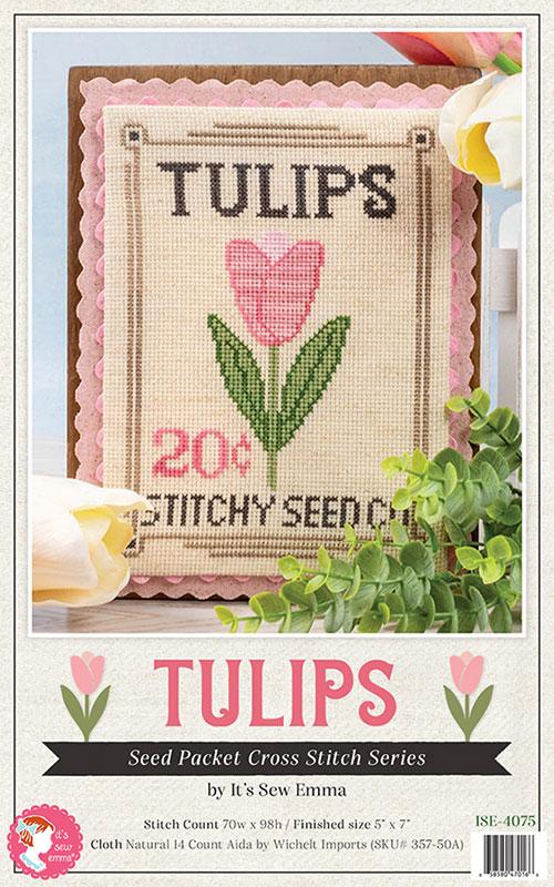 Tulips Seed Packet - Cross Stitch Pattern