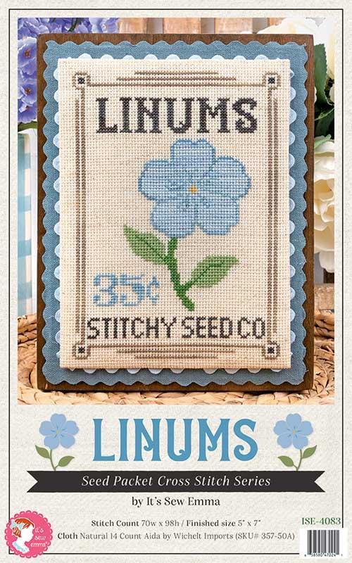 Linums Seed Packet - Cross Stitch Pattern