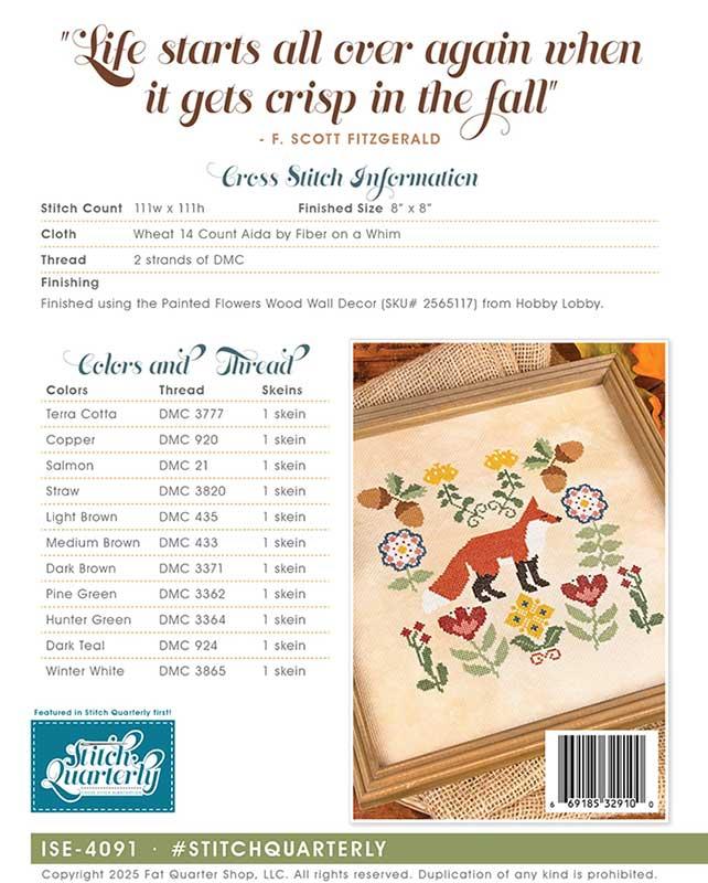 Fox Trot - Cross Stitch Pattern