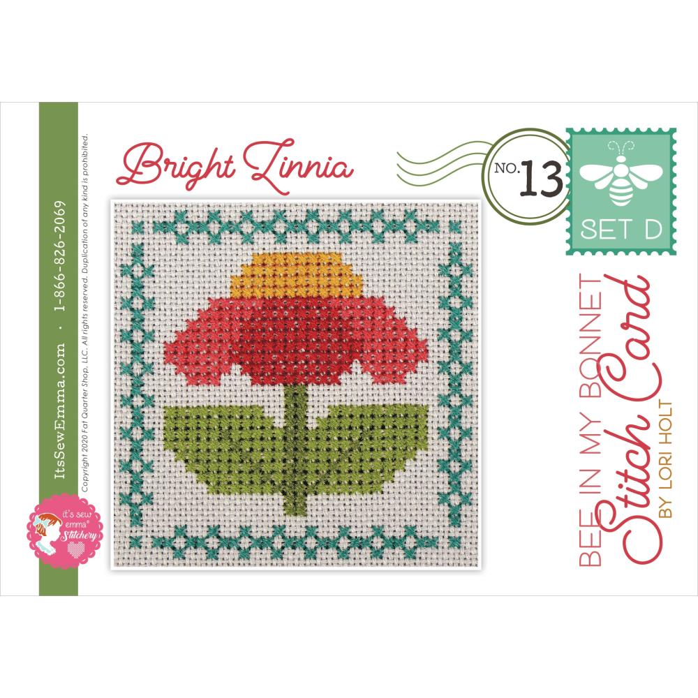 Bee In My Bonnet - Stitch Cards Set D - Cross Stitch Pattern