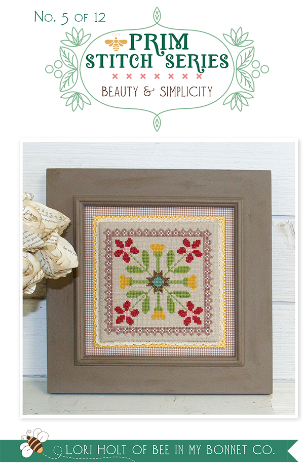 Prim Stitch #5 Beauty and Simplicity - Cross Stitch Pattern