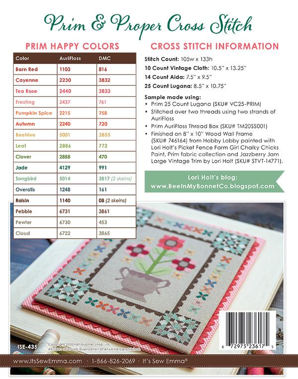 Prim and Proper - Cross Stitch Pattern