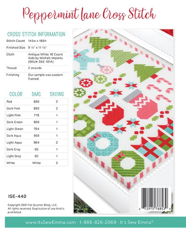 Peppermint Lane - Cross Stitch Pattern
