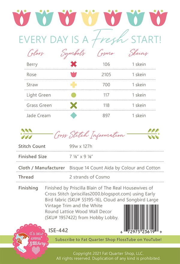 Fresh Cut - Cross Stitch Pattern