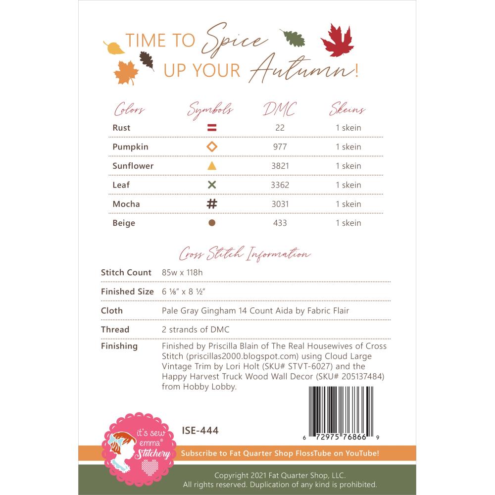 Autumn Spice - Cross Stitch Pattern