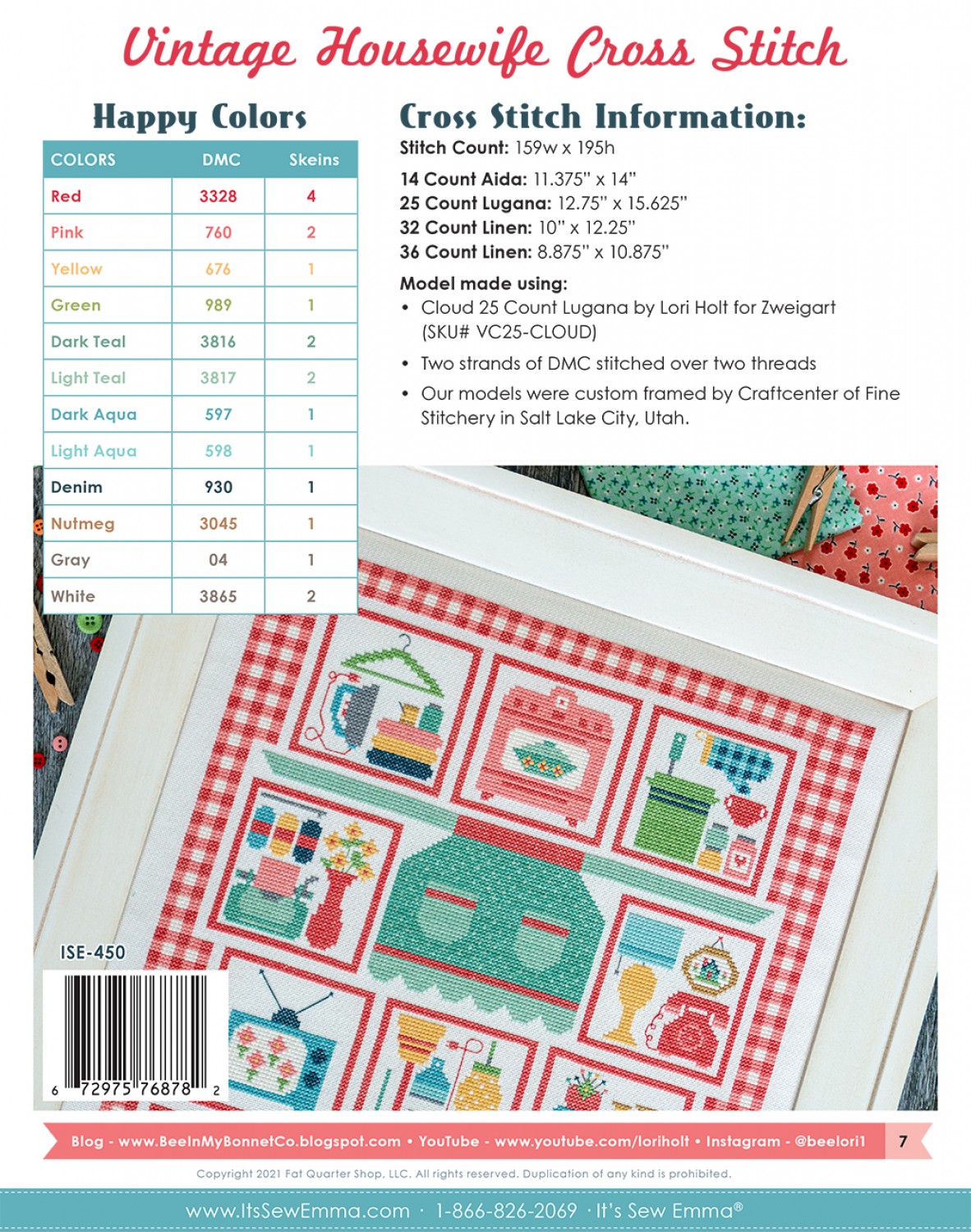Vintage Housewife - Cross Stitch Pattern
