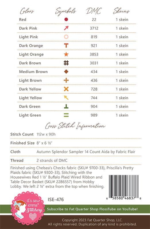 Fall Harvest - Cross Stitch Pattern