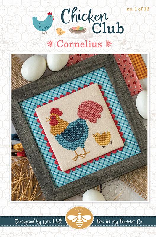 Chicken Club #1 - Cornelius - Cross Stitch Pattern