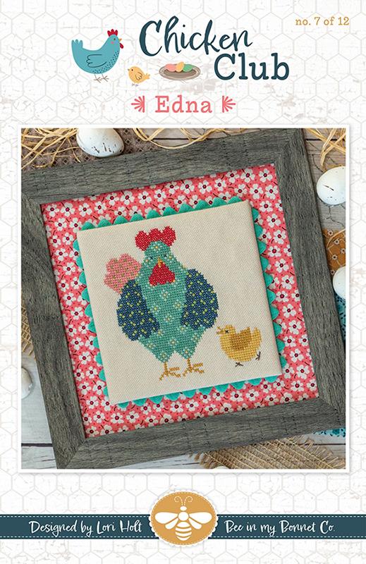 Chicken Club #7 - Edna - Cross Stitch Pattern