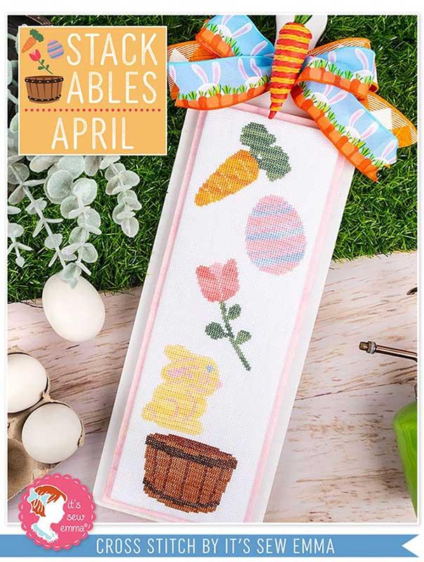 Stackables April - Cross Stitch Pattern