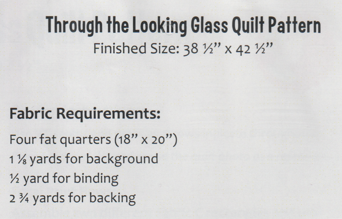 Through The Looking Glass - Quilt Pattern