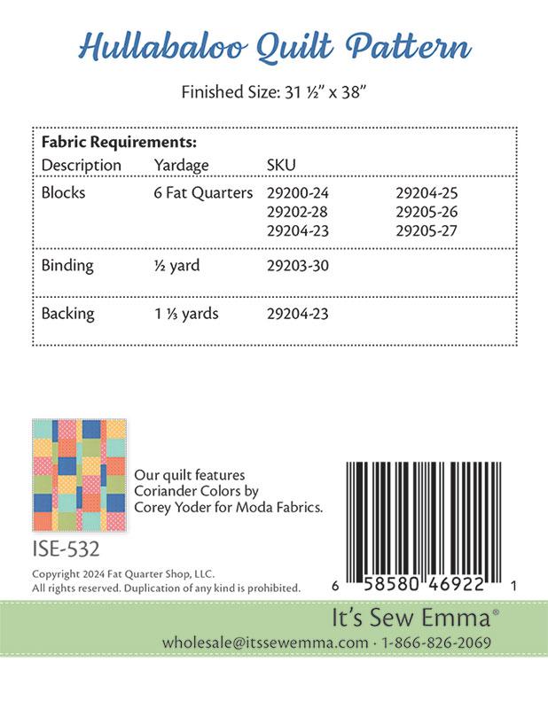 Hullabaloo - Quilt Pattern