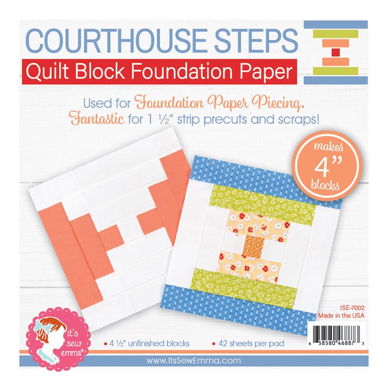 Courthouse Steps 4" - Foundation Paper Piecing