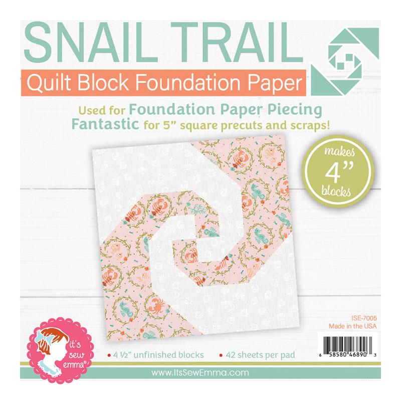 4" Snail Trail - Foundation Paper Piecing