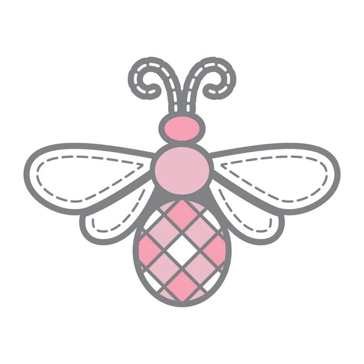 Pink Bee Bonnet Needle Minder