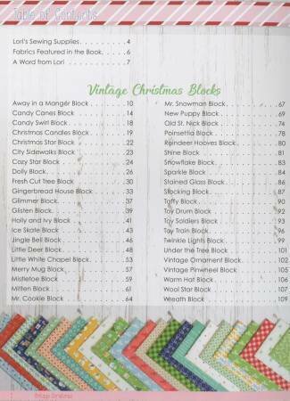Vintage Christmas Book - Quilt Pattern