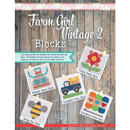 Farm Girl Vintage Softcover Book 2 - Quilt Pattern