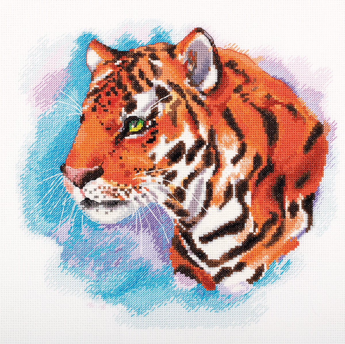 Watercolour Tiger - Cross Stitch Kit
