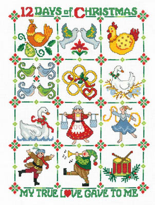 Partridge in a Pear Tree - Cross Stitch Pattern