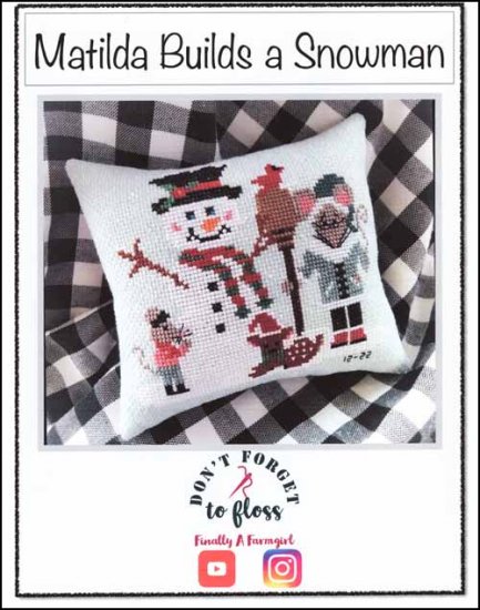Matilda Builds a Snowman - Cross Stitch Pattern