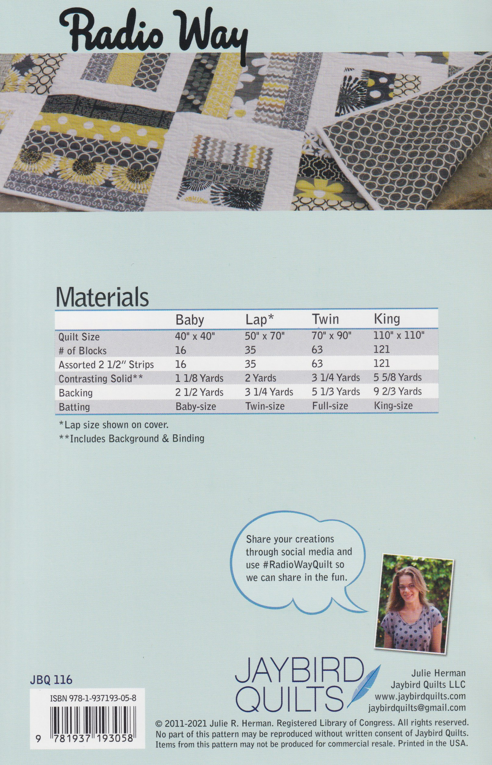 Radio Way - Quilt Pattern