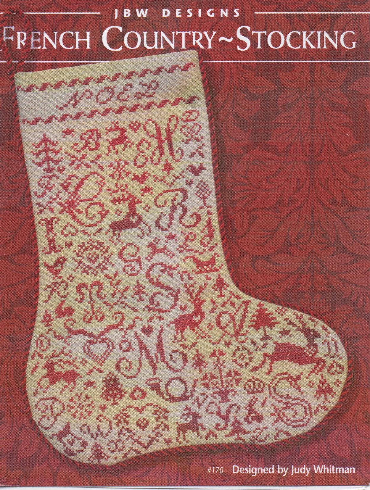 French Country Stocking - Christmas Cross Stitch Pattern
