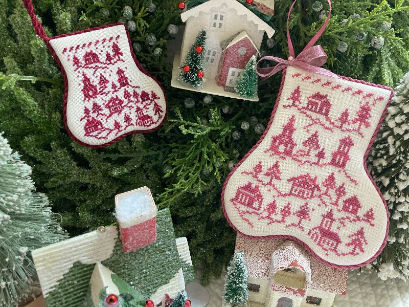 Enchanted Village Stocking - Christmas Cross Stitch Pattern