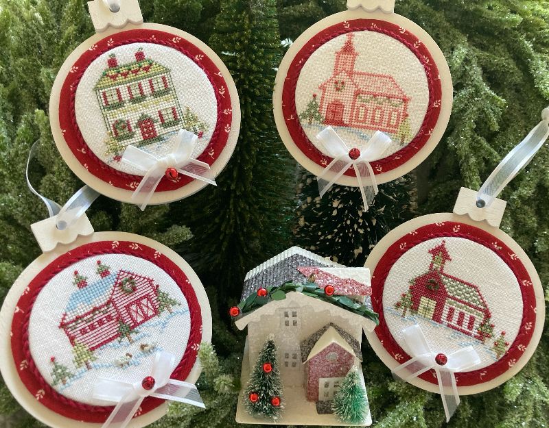 Petite Christmas Village - Cross Stitch Pattern