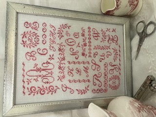 A Floral Script - Cross Stitch Pattern