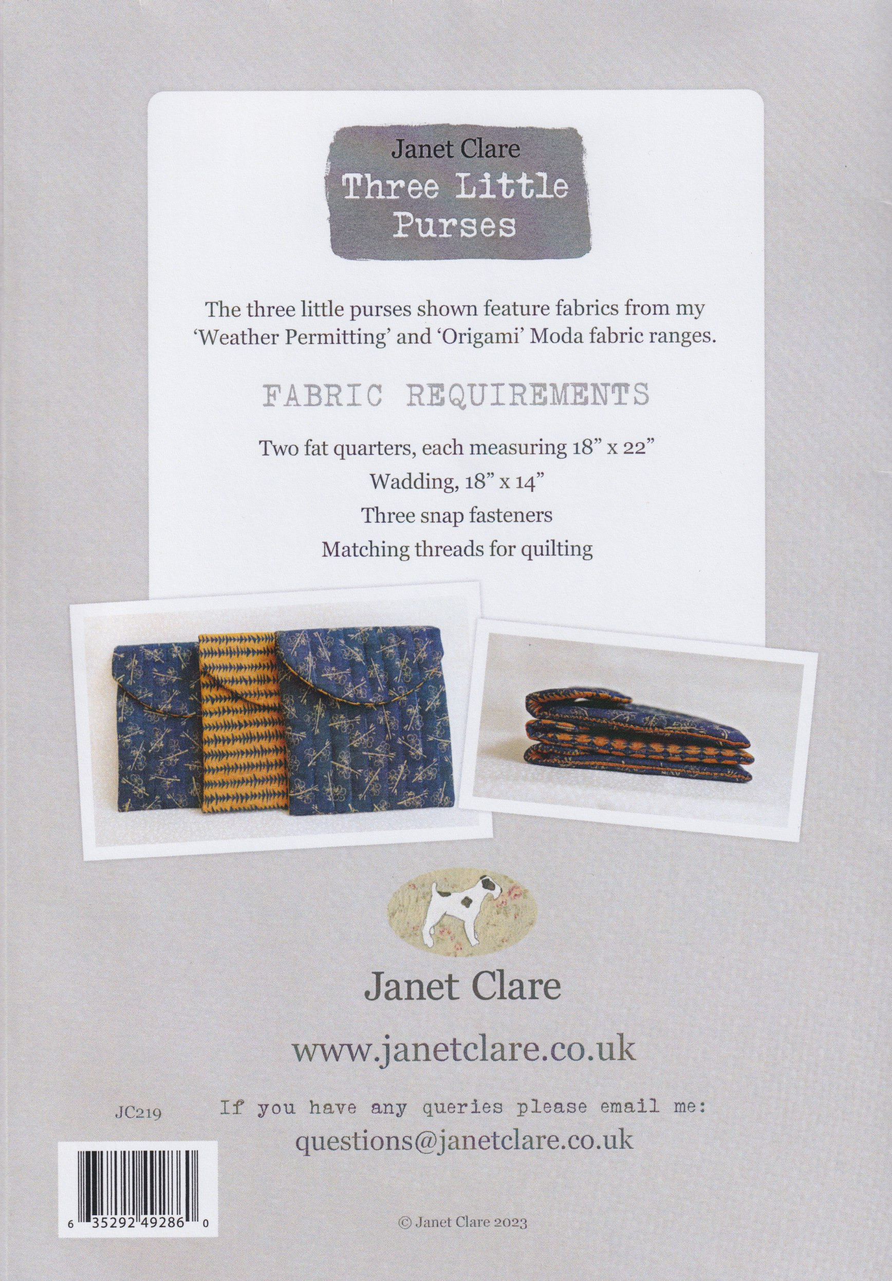 Three Little Purses - Quilt Pattern