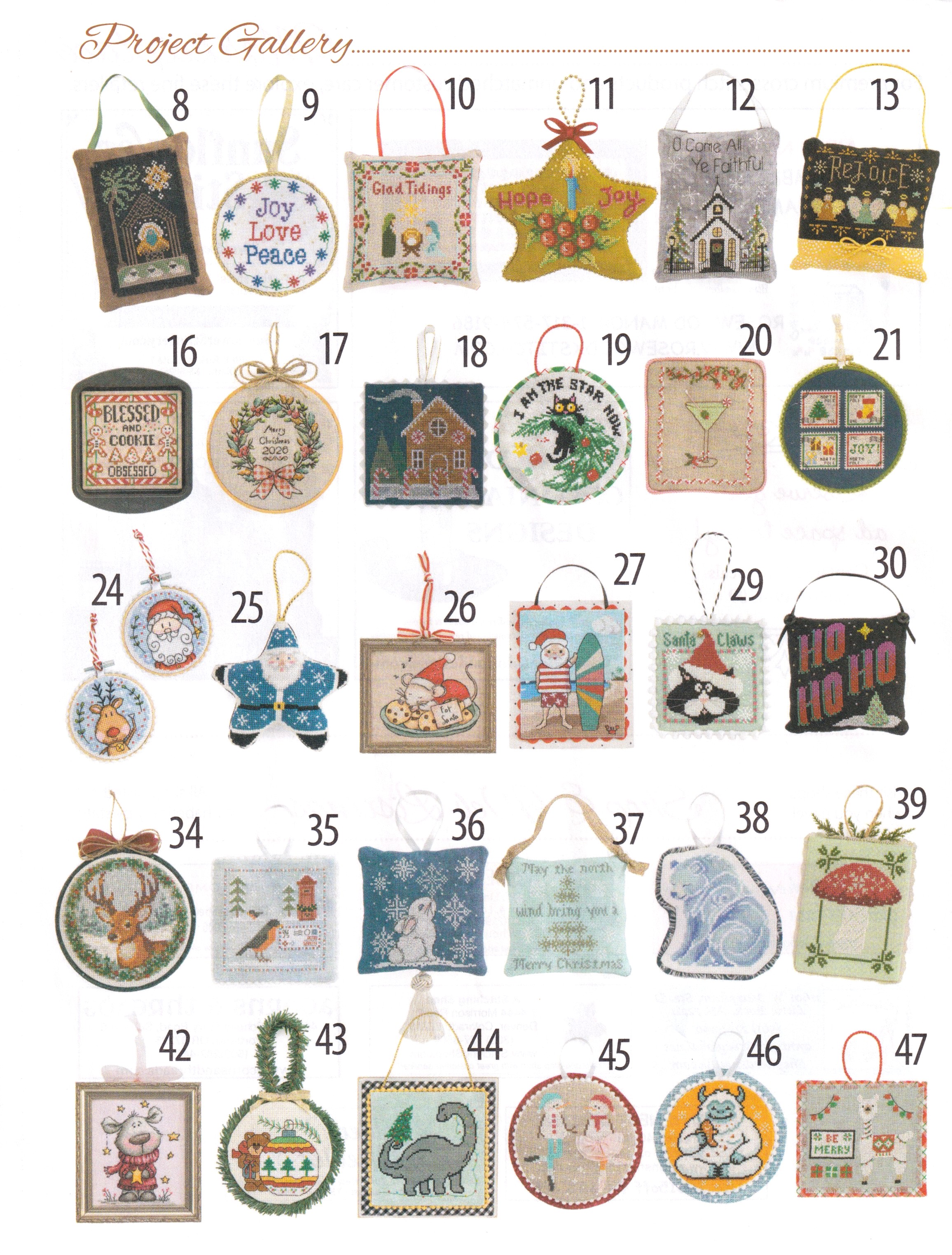 Just Cross Stitch Christmas 2026 Magazine, different perspective #1, zoomed in. Select this picture to zoom back out.