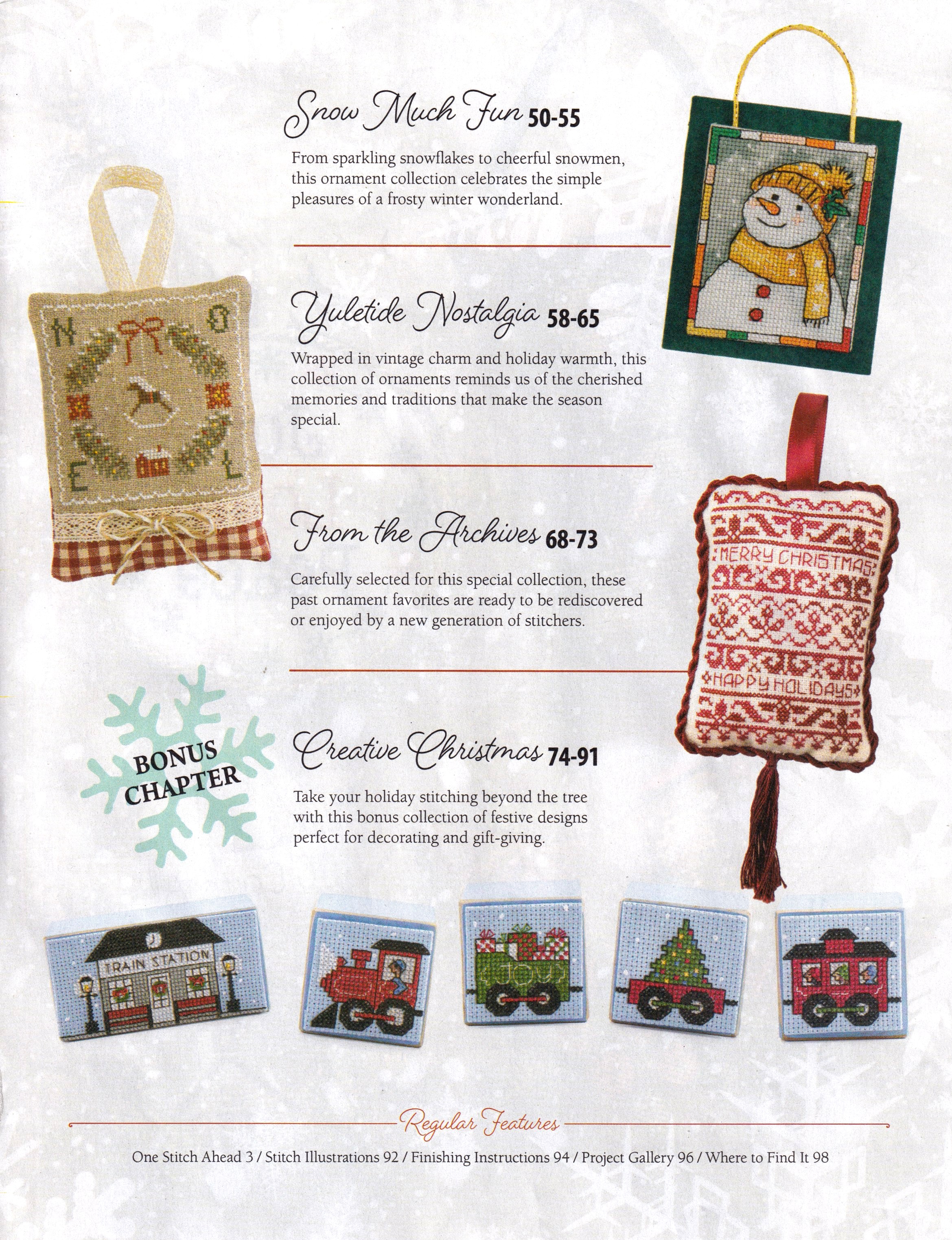 Just Cross Stitch Christmas 2026 Magazine, different perspective #4, zoomed in. Select this picture to zoom back out.